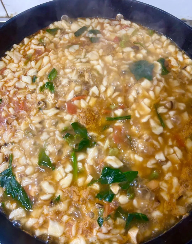 A steaming bowl of northwest charm&mdash;stewed lazy noodles
