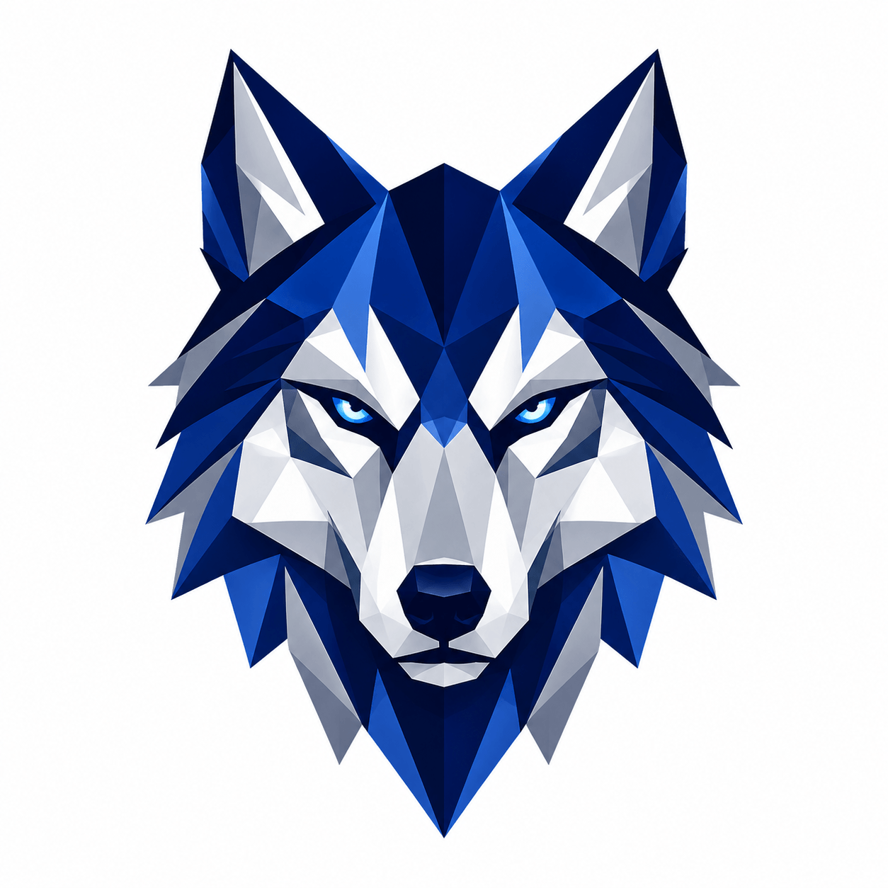 Geometric Wolf Logo