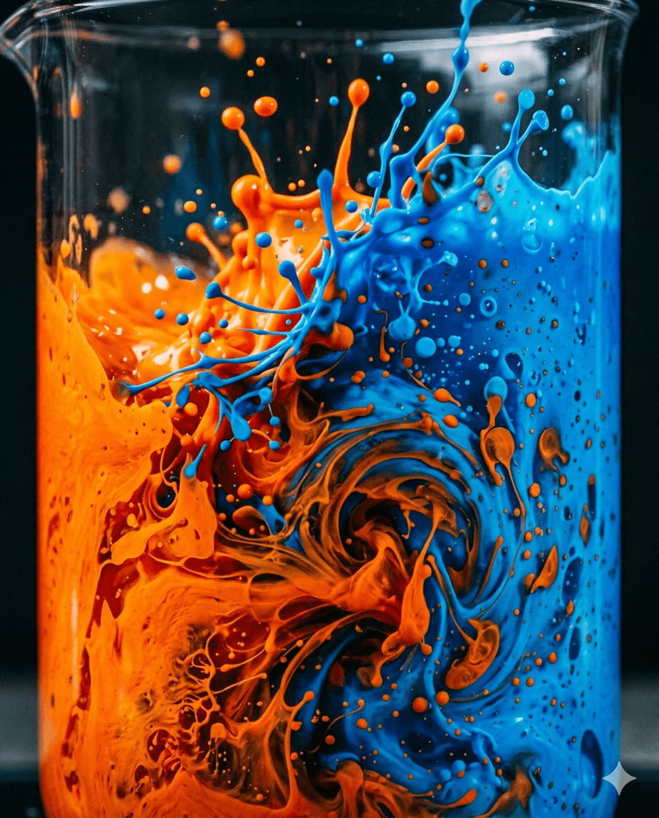 Emulsion Wave Collision