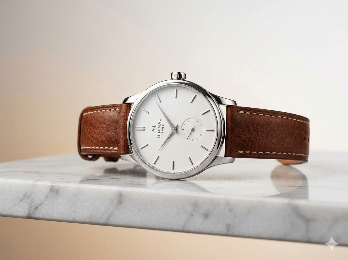 Minimalist Watch on Marble