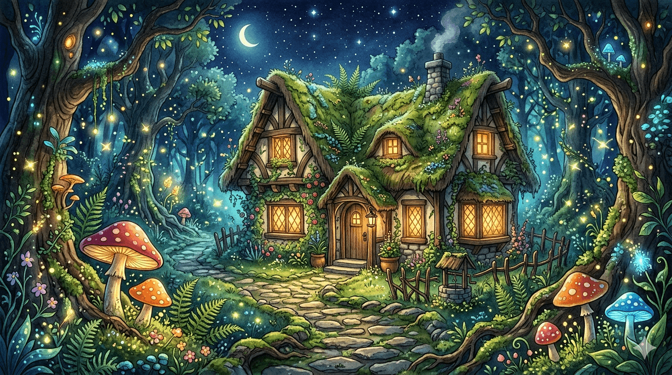 Fairy Tale Cottage Forest